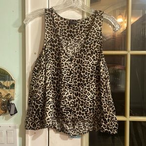 Sparkle & Fade Leopard Print Crop Top